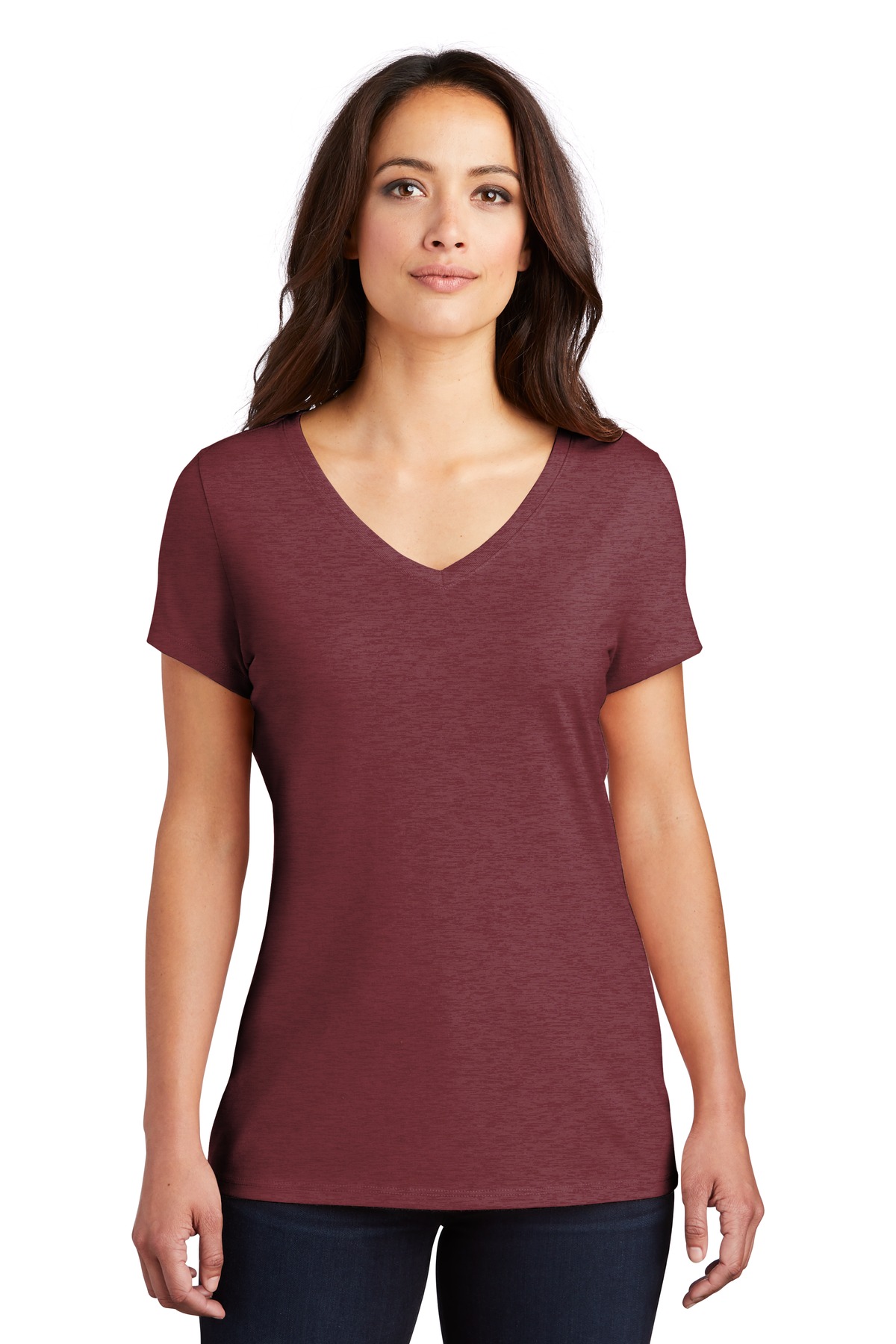 District Women's Perfect Tri VNeck T-Shirt - DM1350L