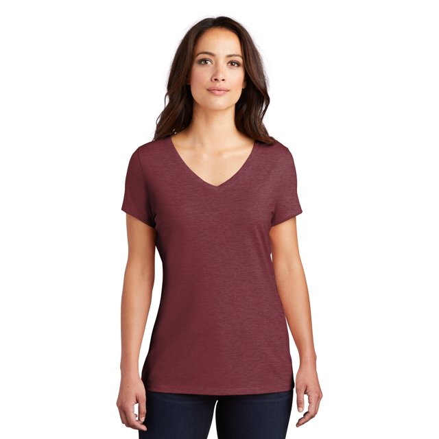 District Women's Perfect Tri VNeck T-Shirt - DM1350L