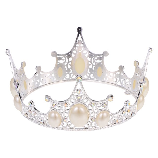 Miangastore Ornement Couronne Argent 1Pcs 5.9X5.9X2.4In