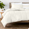 thumbnail image 1 of Bare Home Goose Down Alternative Comforter Set - 3 Piece Set - Full/Double, Cream, 1 of 7