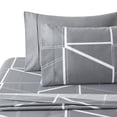 thumbnail image 3 of Marina Decoration Ultra Soft Silky Deep Pocket Rich Printed Bedding Rayon from Bamboo All Season Sheet Set with Pillowcases, Modern Fantasy Geometric Pattern, 3 of 7