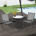 thumbnail image 4 of Costway 2 PCS Patio Folding Rocking Chair Heavy-Duty Metal Frame Rockers Outdoor Gray, 4 of 8