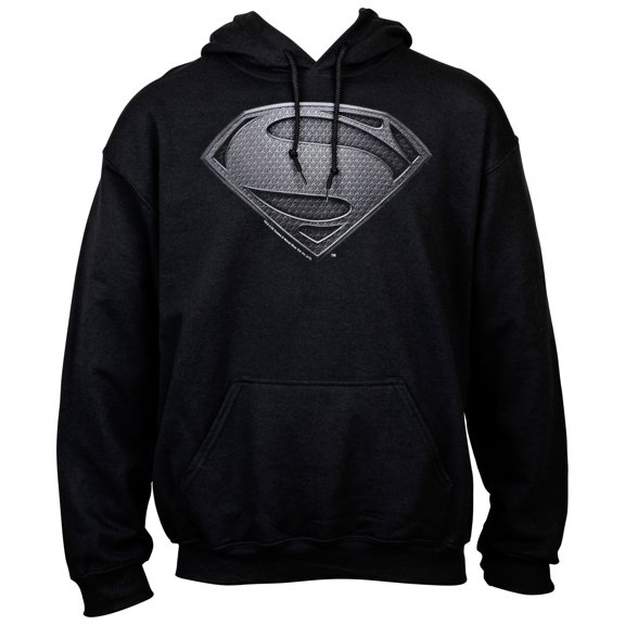 Superman Justice League Snyder Cut Black Symbol Hoodie-Small