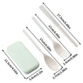 thumbnail image 3 of EGNMCR Tableware Set Student Tableware Outdoor Travel Convenient Folding Meal Box Fork Spoon Chopsticks Three Piece Set tableware tableware, 3 of 5