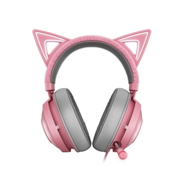 TFixol Razer Kraken Kitty Gaming Headset TNX 7.1 Surround Sound Headset with Active Noise Reduction Microphone 50mm Driver Unit Quartz