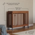 thumbnail image 3 of Foundations Boutique Compact Folding Crib 3 Pack for Hotels, Cherry, 3 of 7