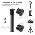 thumbnail image 2 of Extendable Aluminum Alloy Extension Pole Rod 19-31cm Universal 1/4-inch 3/8-inch Interface with 2pcs 1/4 to, 2 of 8
