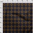 thumbnail image 2 of oneOone Cotton Silk Fabric Check & Triangle Ikat Decor Fabric Printed BTY 42 Inch Wide, 2 of 4