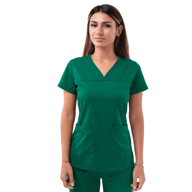 Adar Pro Blouses Médicales pour Femmes - Haut à Col en V