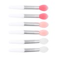 thumbnail image 4 of 6pcs Portable Single Head Makeup Brushes Multifunctional Silicone Lip Brushes Makeup Brushes Cosmetic Tool(Translucent and Flesh Pink and Watermelon Red), 4 of 8