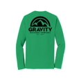 thumbnail image 2 of Gravity Outdoor Co. Chandail à Manches Longues - Vert Kelly - Logo Noir - 3TG, 2 of 2
