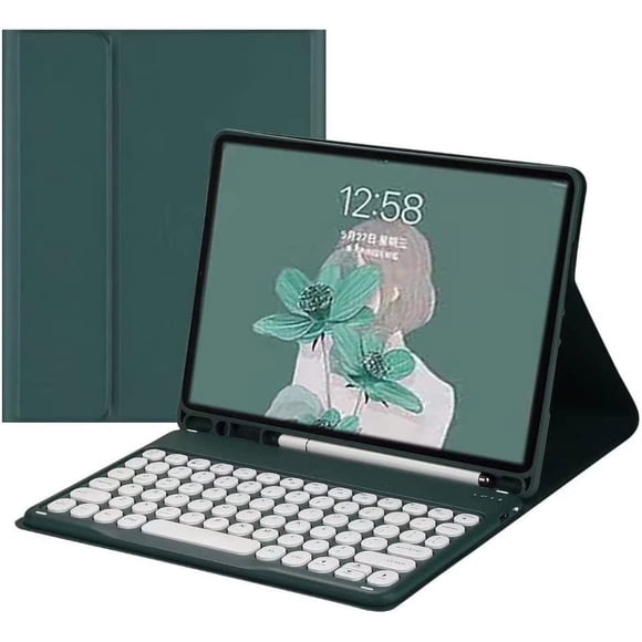 MYKOMI Keyboard Case for iPad Mini 5/ Mini 4, Soft Back Cover with Pencil Holder & Magnetically Detachable Wireless Bluetooth Keyboard for 7.9 inch iPad Mini 5th/4th Generation