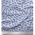 thumbnail image 1 of Soimoi Blue polyester Crepe Fabric Bicycle Transport Print Sewing Fabric Yard 52 Inch Wide, 1 of 2
