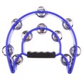 thumbnail image 2 of Kids Babies Rhythm Training Hand Shaker Percussion Toys Double Row Tambourine Blue, 2 of 6
