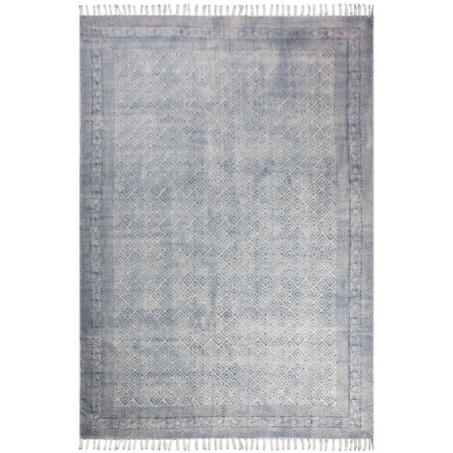 Casavani Indian Custom Carpet Dining Room Rug, Gray 5x8 feet