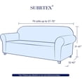 thumbnail image 3 of Subrtex Housse de Canapé Extensible 1 Pce Antidérapante, Motif à Grille Texturée, 3 of 6