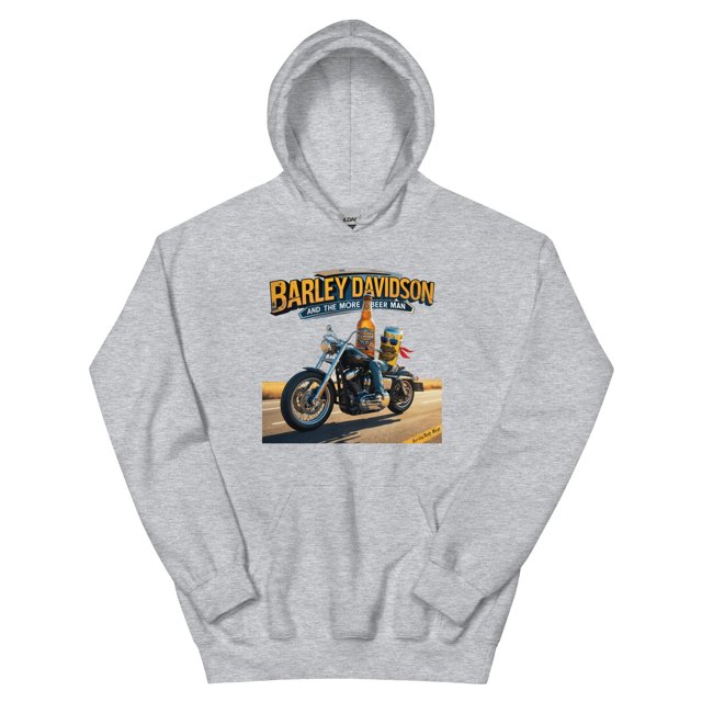 Barley Davidson And The More Beer Man #1 Unisex Hoodie
