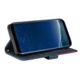 thumbnail image 4 of Étui pour Samsung Galaxy S8 Portefeuille en Cuir Livre à Rabat Folio Support Vue Couverture - Bleu, 4 of 5