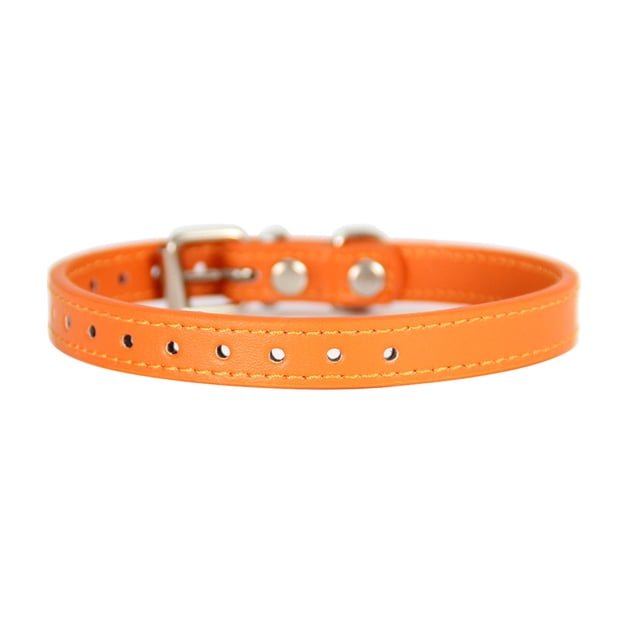 tredstone Collier Chat Durable et Durable - pour une Expérience Sans Souci Durable et Robuste PU Whelping Col Nouveau-Né Réglable orange 1 Pc
