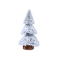 thumbnail image 2 of SouMaox Wooden Christmas Tree, Snow Flocked Cedar Design, Round Base Stability, Tabletop Festive Ornament for Party Decor, 2 of 7