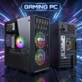 thumbnail image 3 of STGAubron Gaming PC Computer Desktop, Core i7 8th Gen up to 4.1GHz, Radeon RX 590 8G GDDR5, 16G DDR4, 512G SSD, WiFi 6, BT 5.2, RGB Fan x 2, Windows 11 Home, 3 of 6