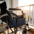 thumbnail image 1 of This Large capacity Wheelchair Armrest Storage Bag Is Suitable For Seniors When They Go Out In A Wheelchair, 1 of 6