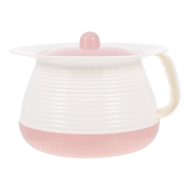 MasteelfCA 1 Set Plastic Spittoon with Lid Portable Chamber Pot Covered Night Urinal for Home Hospital