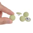 thumbnail image 4 of Unique Bargains 10pcs 24L Fabric Cloth Covered Button 15mm Round Metal Shank Sewing Buttons for Suits Dress Blouses, Light Green, 4 of 5