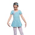 thumbnail image 1 of HAWEE Justaucorps de Ballet pour Filles à Manches Courtes Danse Gymnastique Ballerine Tenue de Ballet Robe, 1 of 3