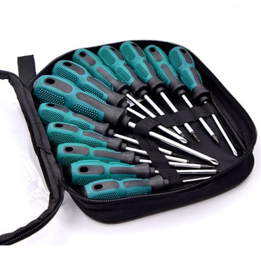 Amdohai Ensemble de Tournevis Multifonctions Trousse d'Outils de Réparation Tournevis Manuel pour Téléphones Mobiles Ordinateurs Électroménagers