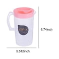 thumbnail image 3 of Birdeem Cold Kettle, Refrigerator Cold Kettle, Fruit Teapot Lemonade Drink Containers for Kitchen Home Party Bar Wedding 2.2L, 3 of 12
