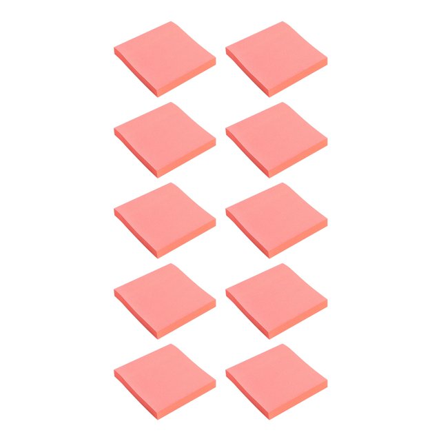 Pop Up Sticky Notes, 3x3 Self-Stick Notes, Hot Pink Color 10 Pads, 100 Sheets/Pad, Mini Rectangular Sticky Notes, Self Stick Pads, Sticky Note Tabs, Notepad, HighSchools Schools Supplies