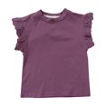 thumbnail image 1 of Birdeem Shirts for Girls Children Solid Color Loose Girl Ruffle Sleeve Round-Neck Blouses Western Style Top, 1 of 1