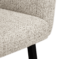thumbnail image 4 of Bouclair Beige Fabric and Metal Accent Chair, 4 of 5