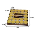 thumbnail image 3 of 50 Pcs Tobacco- Candle Floating Tea Lights Wedding Party Candle Small Votive Candles Mini Candles Round Candles Tea Light For Wedding Romantic Paraffin, 3 of 8
