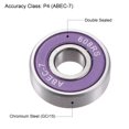 thumbnail image 4 of Uxcell Roulements à Billes ABEC7 pour Planche à Roulettes Patins à Roues Alignées 12 Pcs Violet ABEC-7, 4 of 5