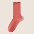 thumbnail image 2 of LckLvx Women's Solid Color Mid Calf Socks Colorful Soft Stretchy Crew Socks School Dress Uniform Socks, 2 of 5