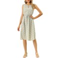 thumbnail image 1 of INSPIRE CHIC Robe Décontractée Sans Manches à Pois à Encolure Fendue pour Femme, 1 of 1