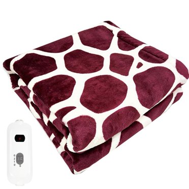 Affordablo Couverture de Refroidissement Double Face pour Dormeurs Ayant Chaud, Flanelle Douce, Couverture d'Hiver Chauffante Électrique, Couverture Chauffante Électrique Douce, Couvertures Légères, Format Double