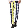thumbnail image 1 of INSPIRE CHIC Men's Casual Geometric Printed Color Block Flat Front Dress Pants 38 Black Yellow, 1 of 7