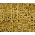thumbnail image 5 of oneOone Polyester Spandex Medium Blue Fabric Writing Font Fabric For Sewing Printed Craft Fabric By The Yard 56 Inch Wide, 5 of 5