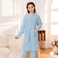 thumbnail image 2 of WEAIXIMIUNG Pyjama pour Filles pour l'Automne et l'Hiver Robe Corail pour Bébé Tenue d'Intérieur Peignoir 5-6 Ans, 2 of 3