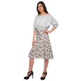 thumbnail image 2 of Moomaya Jupe Imprimée pour Femmes en Poly Spandex Tenue Décontractée Jupe d'Été pour Filles, 2 of 5