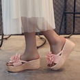 thumbnail image 3 of Dakaela Women's Wedge Platform Espadrille Slide Sandals Slip on Open Toe High Heels Summer Flip Flops, 3 of 8