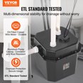 thumbnail image 2 of VEVOR Utility Sink Pump Laundry Sink Drain Pump System 1/3 HP 2900 GPH 25ft Head, 2 of 9