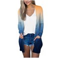 thumbnail image 1 of AherBiu Cardigan pour Femmes Léger Tendance à devant Ouvert Cardigans d'Automne à Boutons Décontracté Ample Manteau, 1 of 4