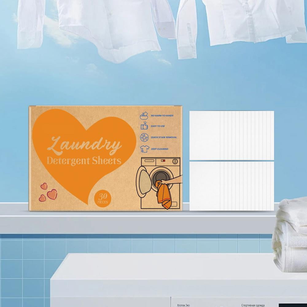 High-Efficiency Laundry Soap Flakes - Fast-Dissolving Stain Remover for All Fabrics, Eco-Friendly Concentrated Sheets, Low Foam & Portable