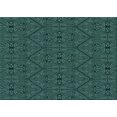 thumbnail image 1 of Ahgly Company Tapis Rectangulaire Lavable en Machine Intérieur Transitionnel Vert Sarcelle Profond, 6 Pieds x 9 Pieds, 1 of 7