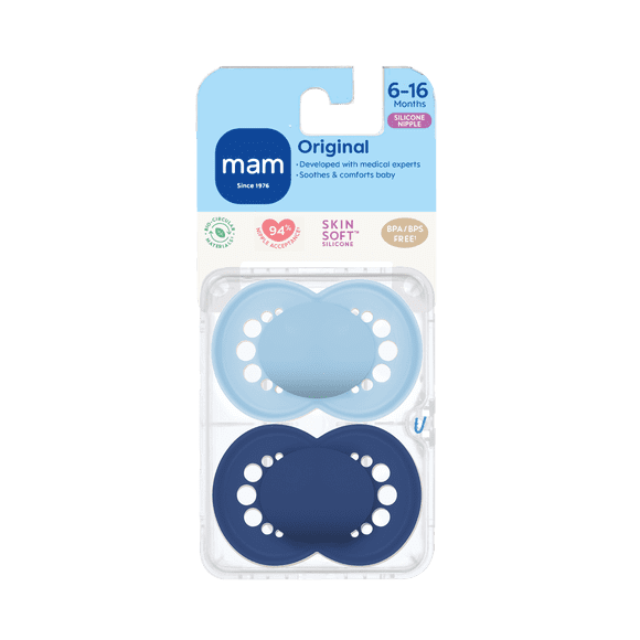 MAM Original Matte Pacifier 6 Plus Months, Assorted
