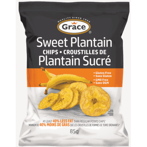 Grace Sweet Plantain Chips, 85g Bag